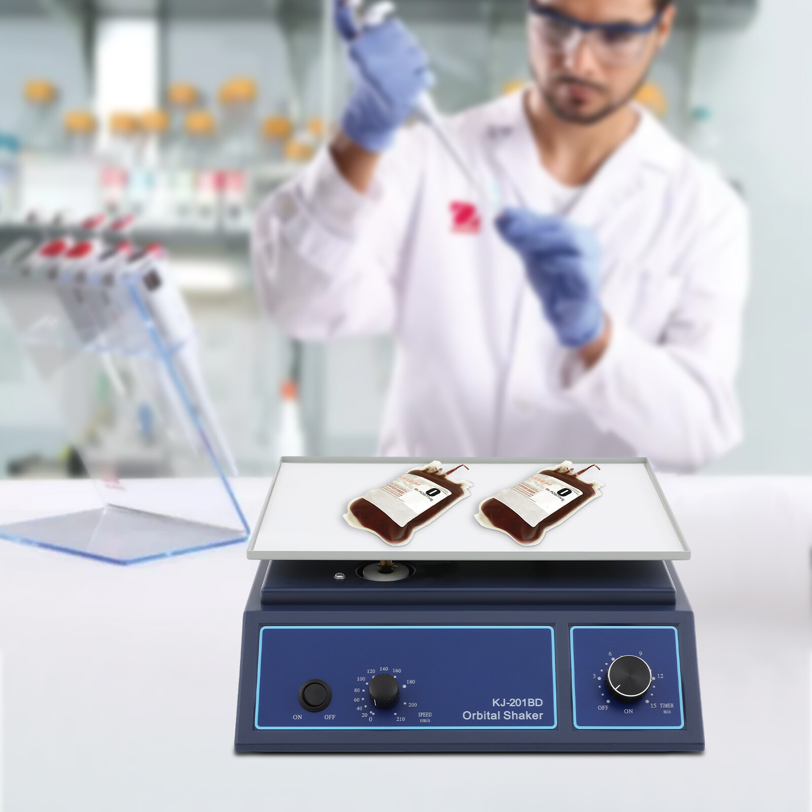 110V Adjustable Lab mixing Oscillator Orbital Shaker Horizontal Rotator Shaker