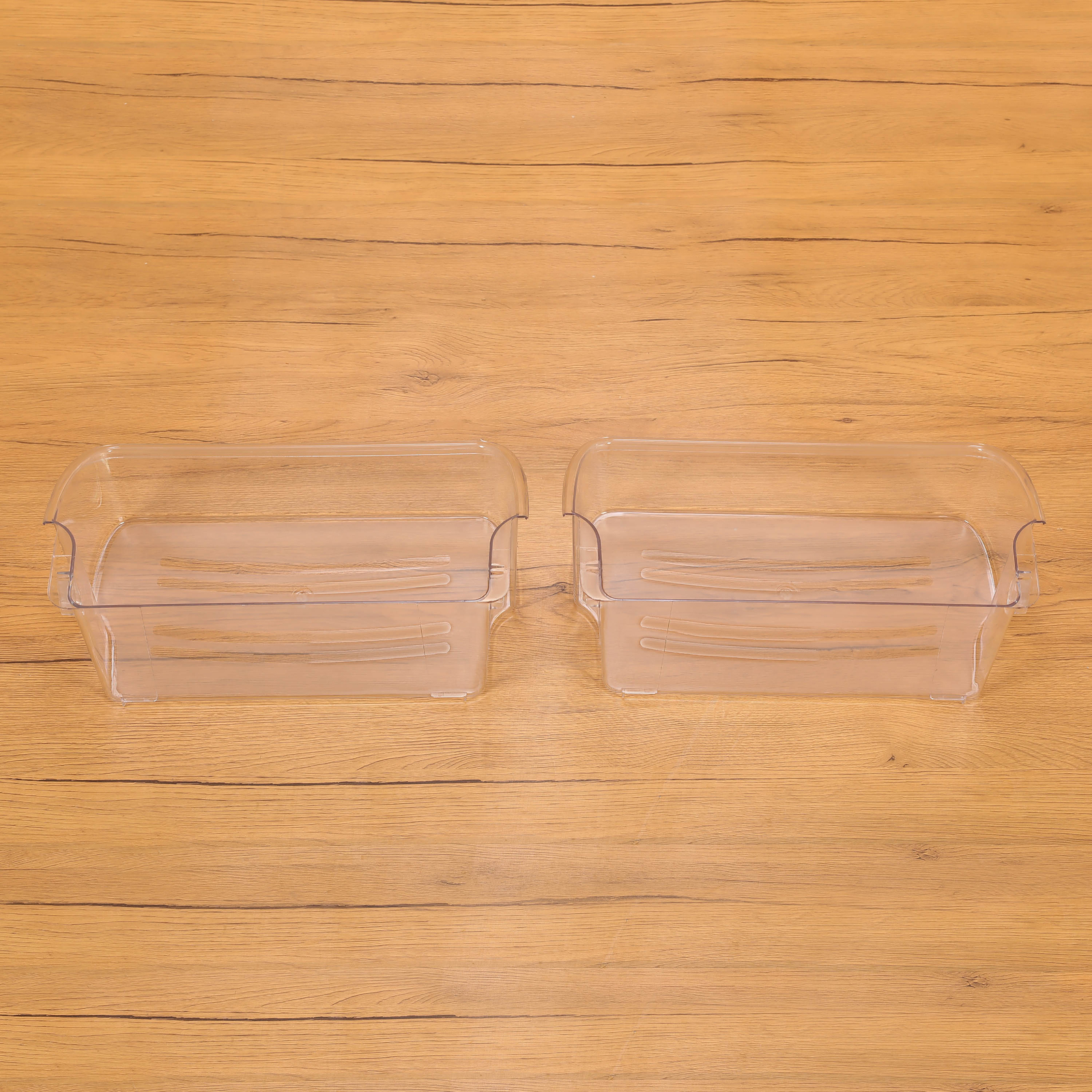 2 Pack Clear Refrigerator Door Bin Shelf #240324502 For Frigidaire Kenmore