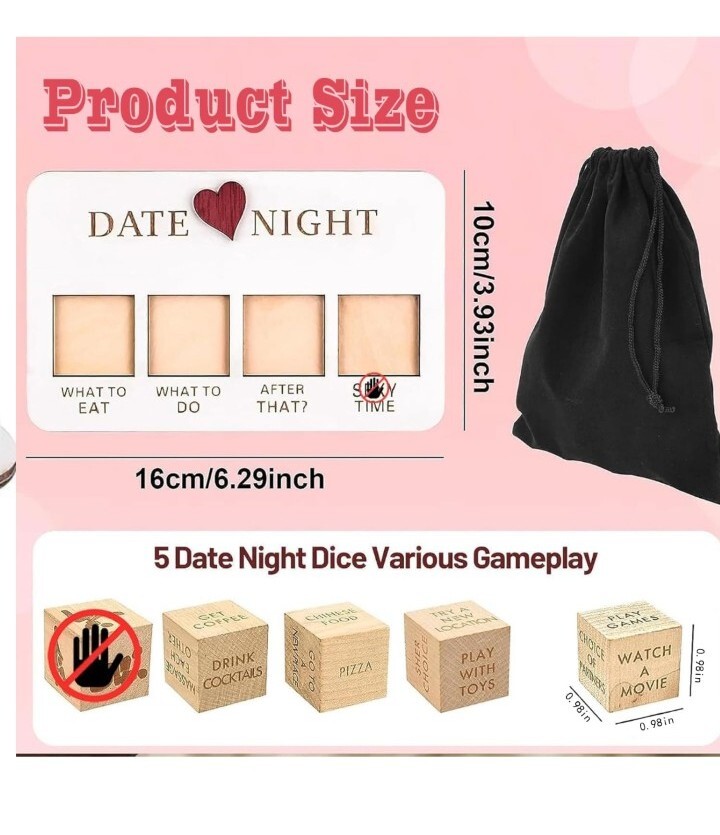 Adult Dice Game Set Gag Funny Gift Couples Anniversary Valentine Sexy