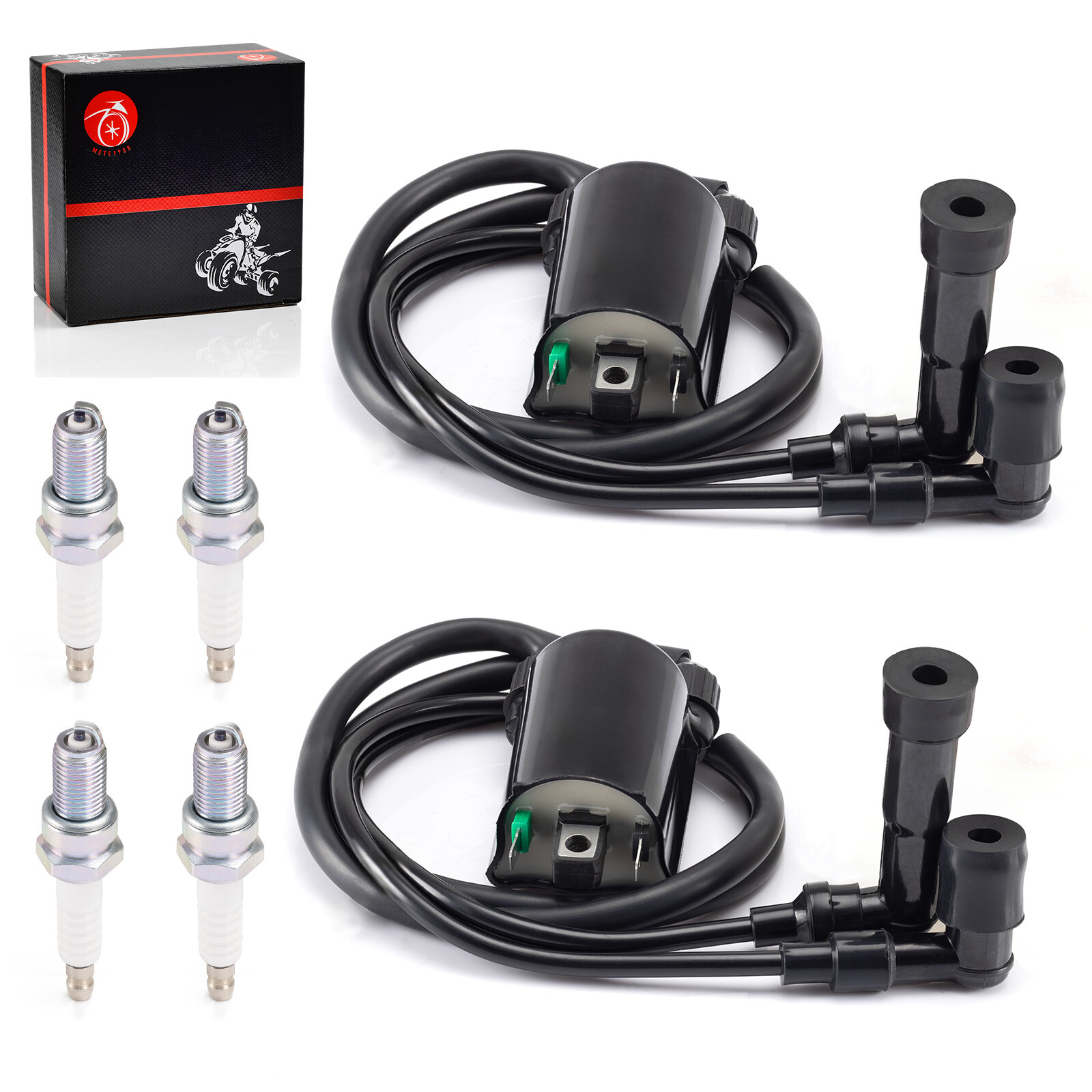 Ignition Coil & Spark plug for Kawasaki VN1500 Vulcan 1500 1996 1997 1998 - 2008