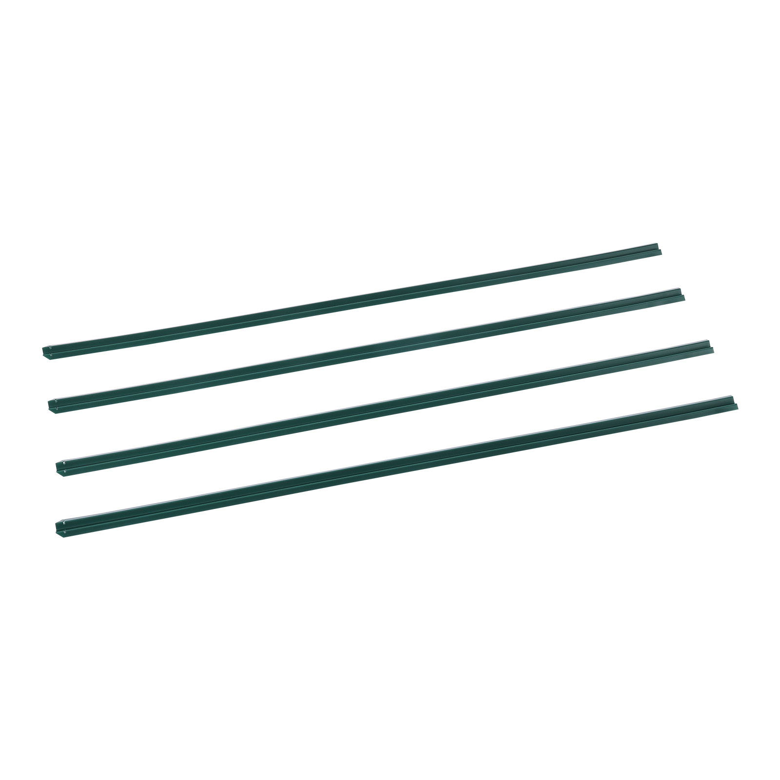 Chain Link Fence Privacy Slats Single-Wall for 4' High Fence Bottom Lock Green