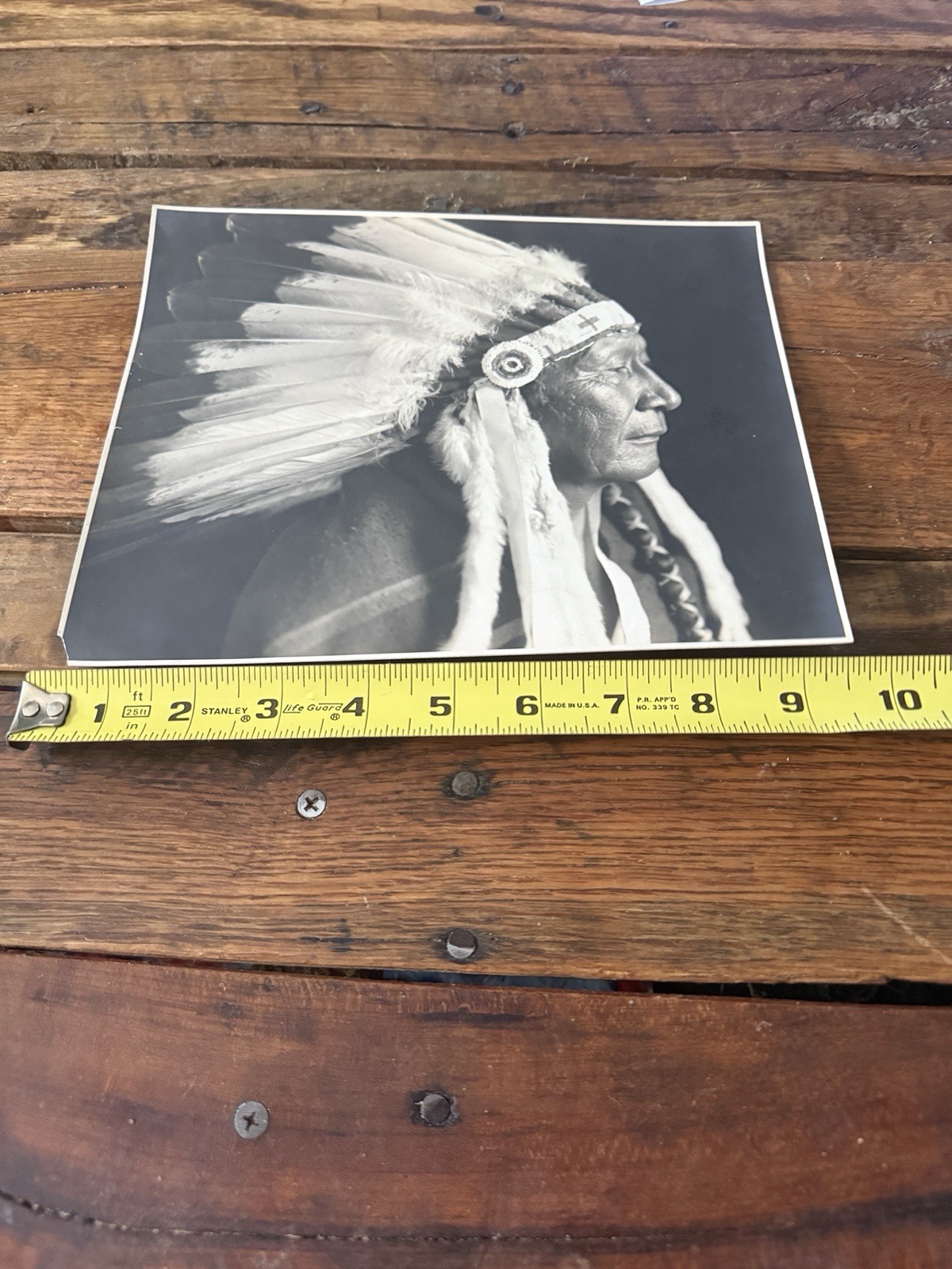 Vintage Native American Chief Portrait Photograph Cheyenne Arapaho El Reno Photo