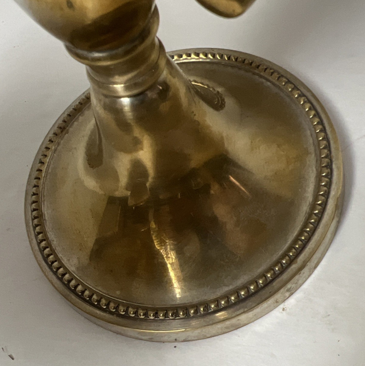 Antique Victorian Epergne Stand Gilt Silverplate Nickel 3 Hanging Bowls 11.5"