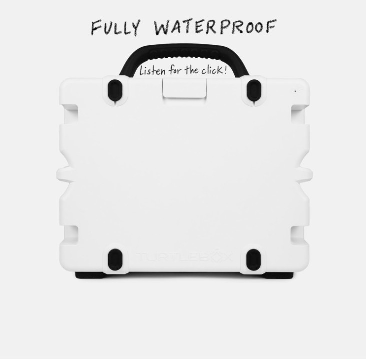 Turtlebox Grande Outdoor Bluetooth 5.4 Speaker, 126dB, Waterproof, White - New