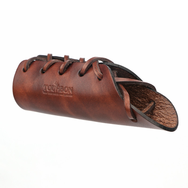 TOURBON Leather Ax Handle Guard Collar Sheath Haft Axe Cover Hatchet Protector