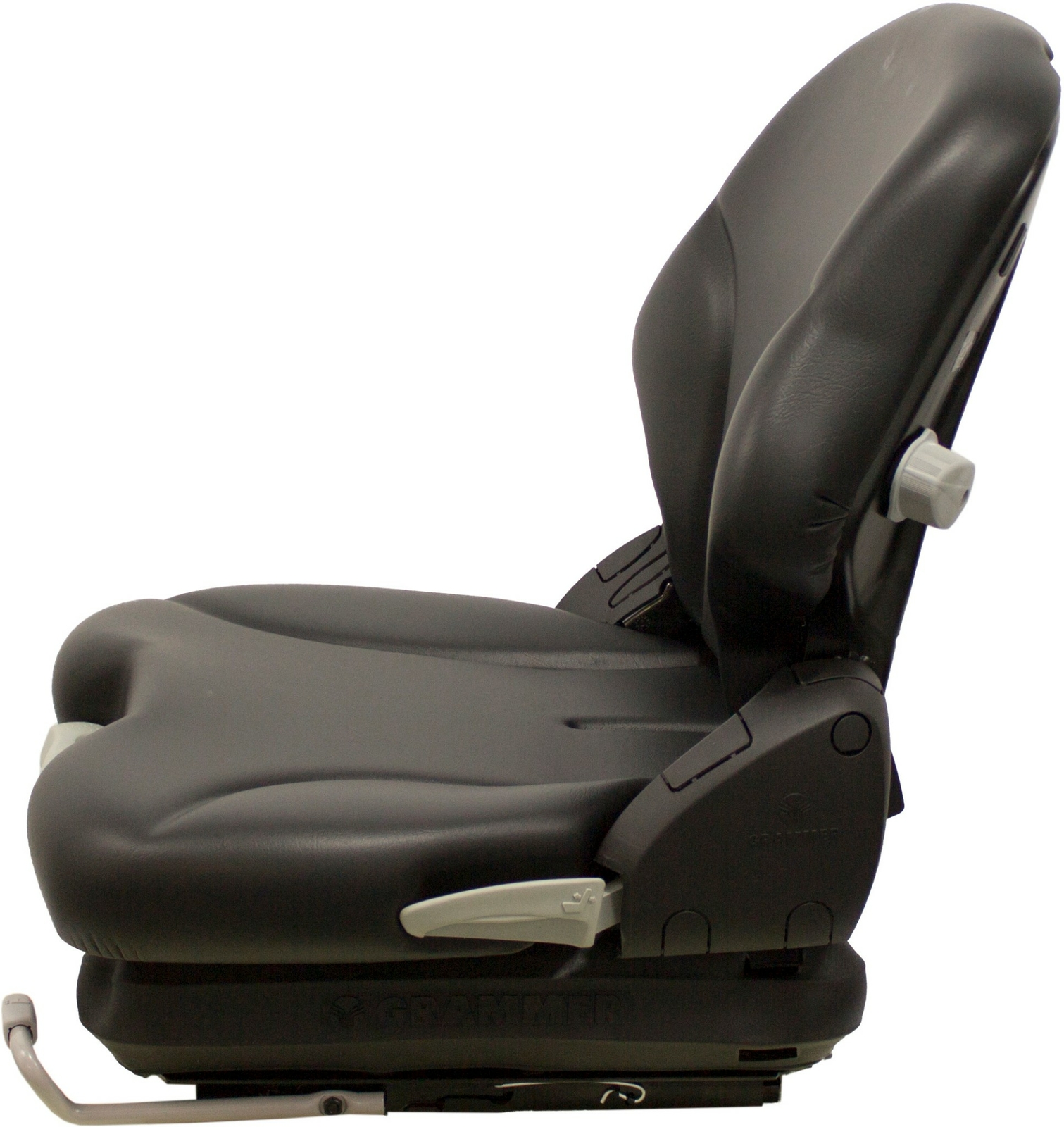 Grammer MSG65 Black Vinyl Seat w/Armrests - Fits Scag Ztr Zero Turn Mowers Etc