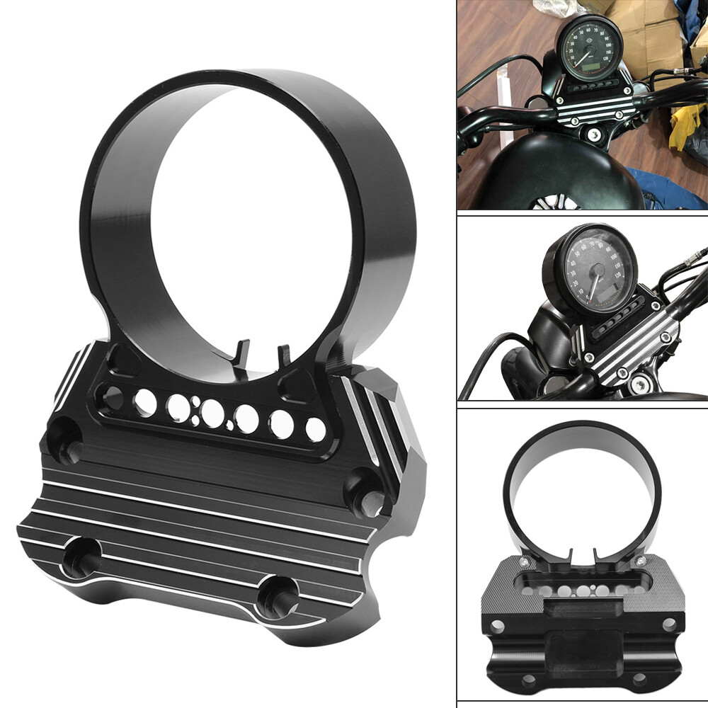 Side Speedometer Bracket Relocation Indicator Clamp For Harley Sportster XL1200