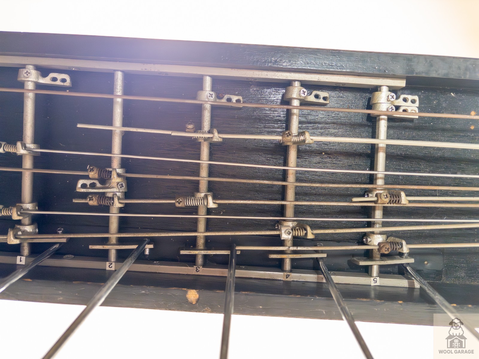 FUZZY 10 String Pedal Steel Guitar 6 Pedals w/ Hard Case Vintage From Japan