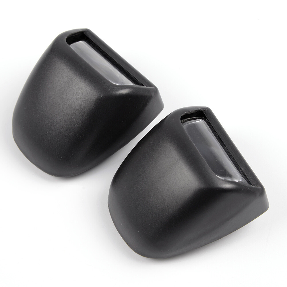 1 Pair of Rear Bumper License Plate Light Lens Fit For Chevy Silverado Black New