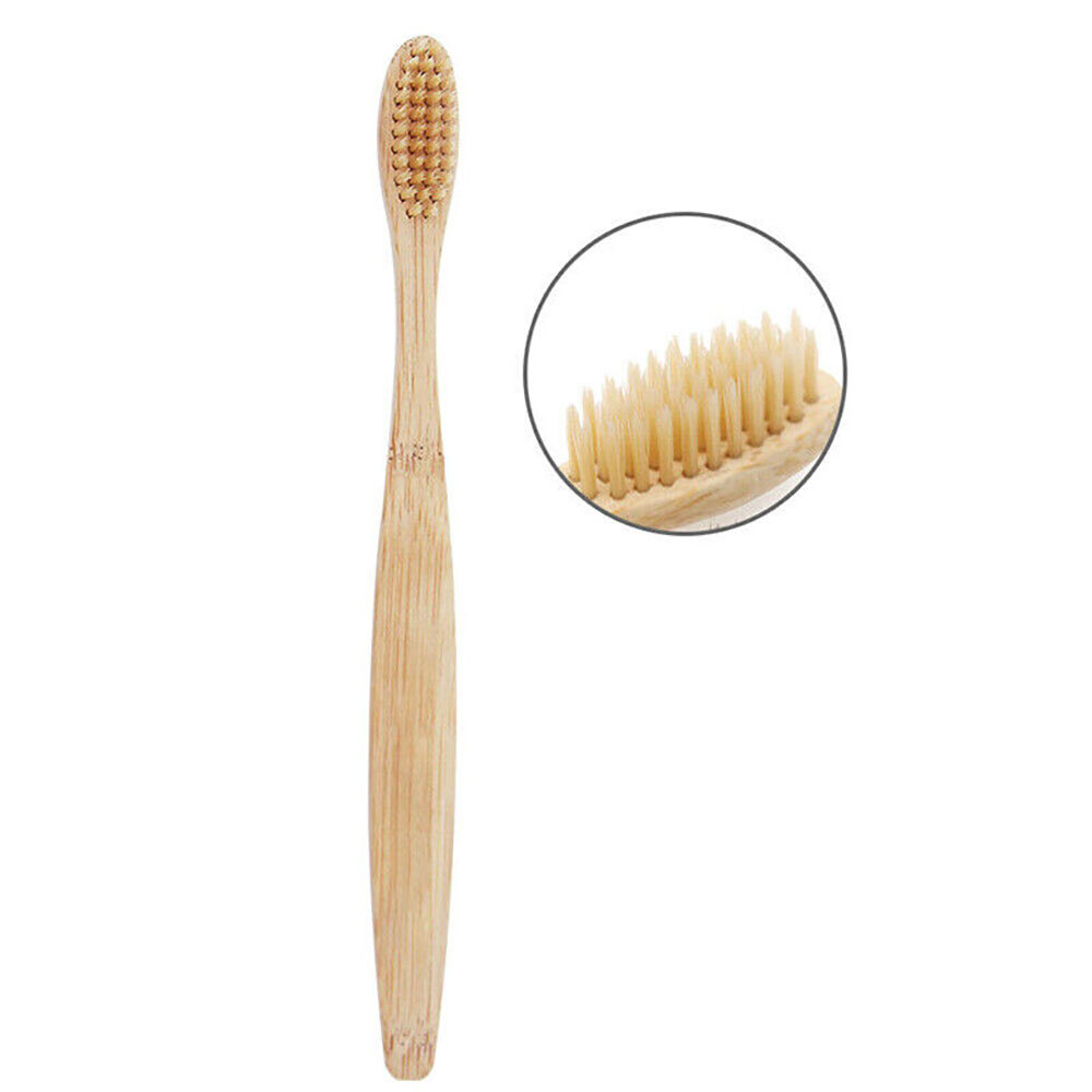 20Pcs/set Bamboo Toothbrush Natural Organic Medium BPA Free Soft Healthy Brush