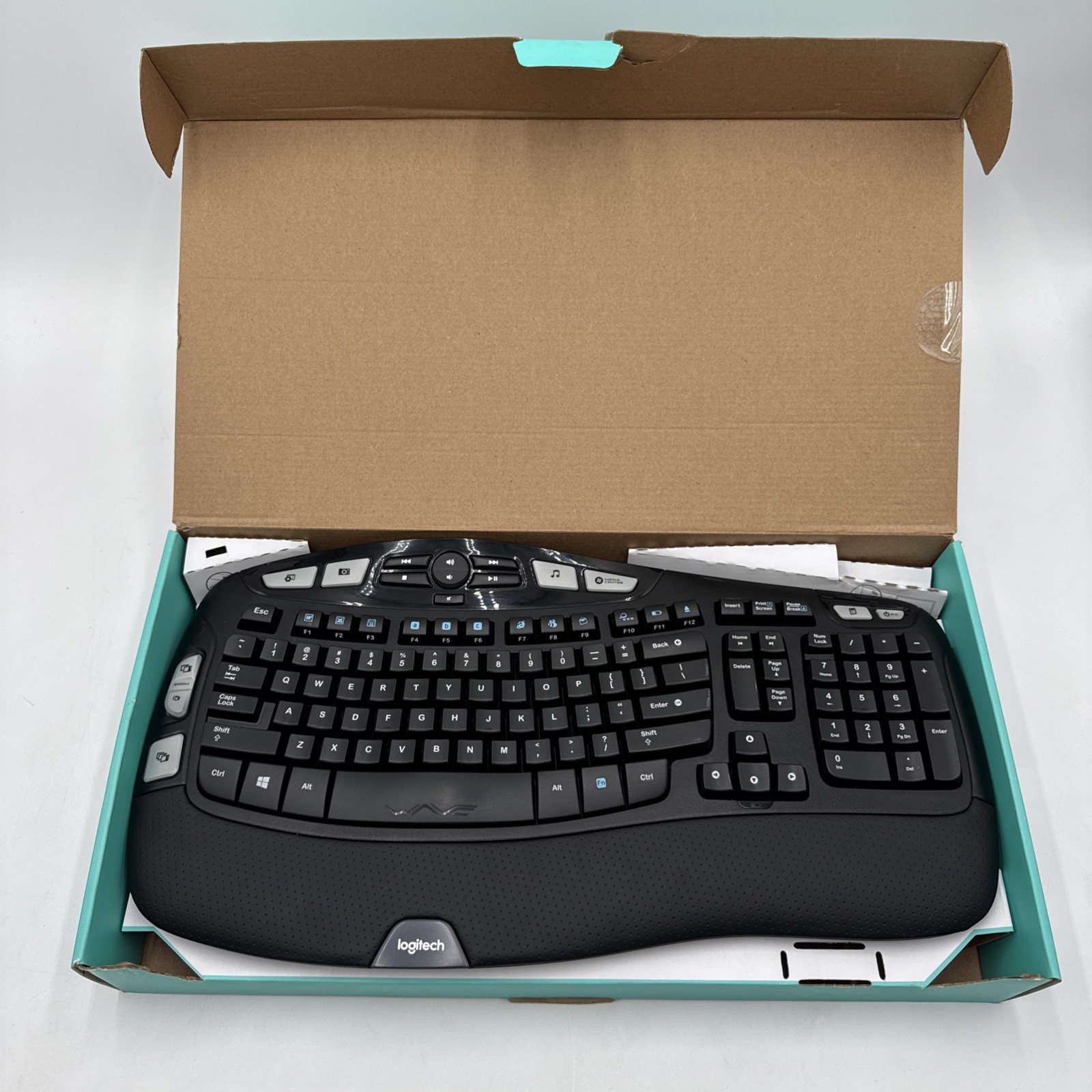 Logitech MK550 Comfort Wave (920-002555) Wireless Keyboard & Mouse No Dongle