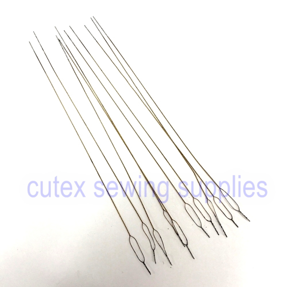 Pack of 12 Overlock Serger Looper & Needle Threading Wires / Threaders