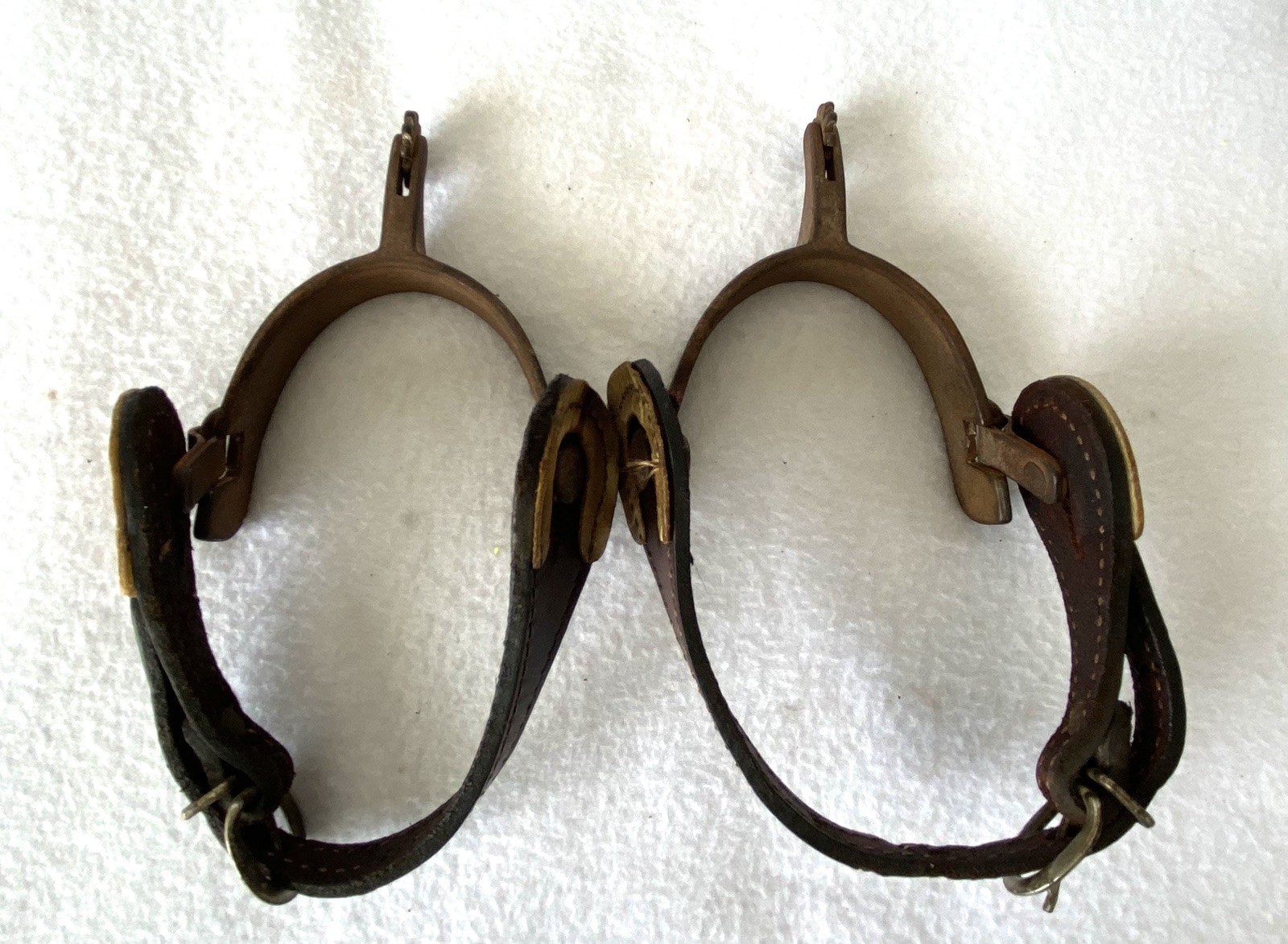 Dennis MORELAND 248 HEAVY DUTY Working Cowboy Tack Ranch Roper SPURS & STRAPS