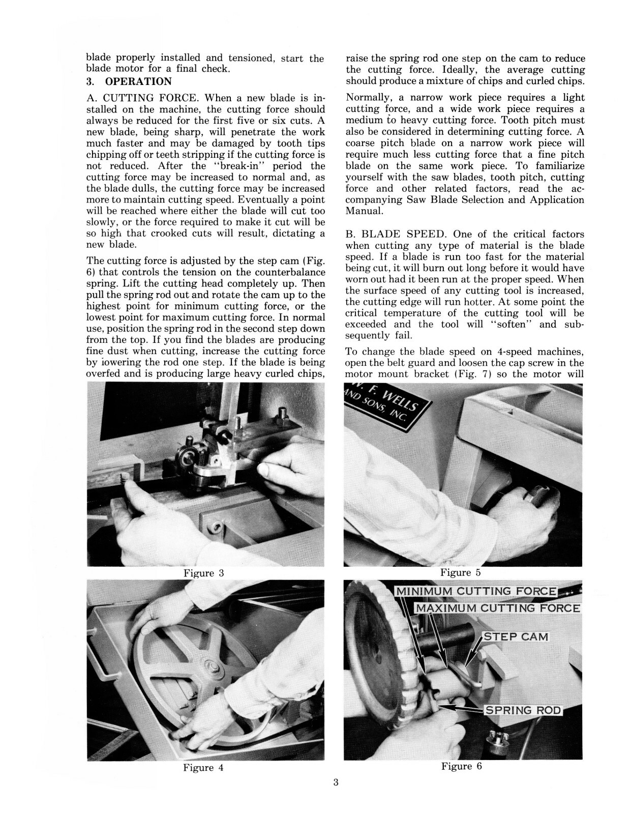 W.F. Wells Horizontal Bandsaw L-9 Operator, Maint, & Parts LIst Manual #1828