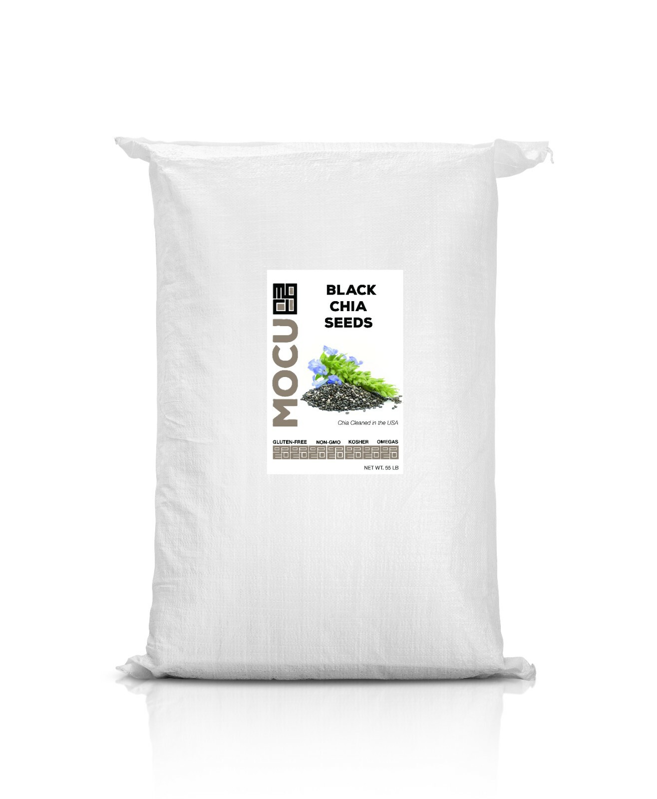 55 POUNDS PREMIUM BLACK CHIA SEEDS - Gluten-Free Non-GMO Grown Organically