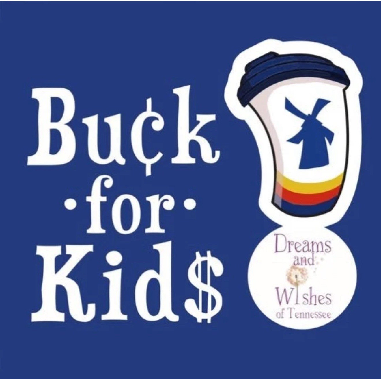Dutch Bros 2025 Exclusive TN Charity Sticker Set From Buck 4 Kids
