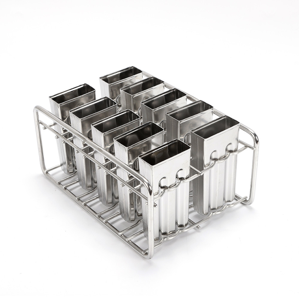 10PCS Stainless Steel Molds Pop Lolly Ice Cream Stick Holder Mold DIY