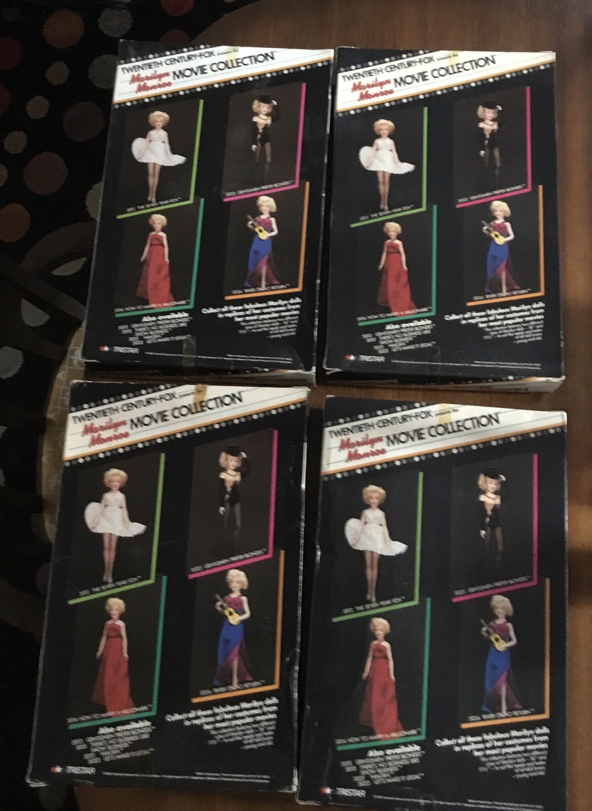 Rare Set Of 4 Marilyn Monroe Tristar Barbie Dolls 1982 20th Century Fox