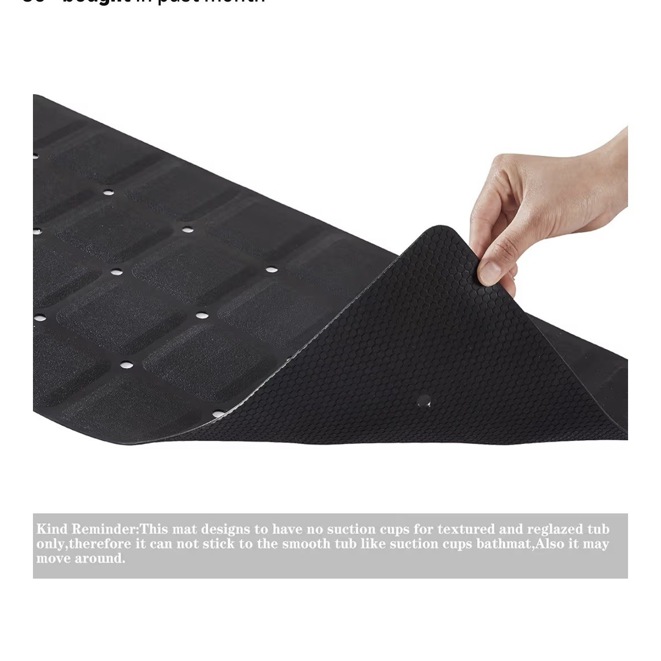 Foldable Non Slip Silicon Bath 28-inch x 14-inch (Rectangular), Foldable-black