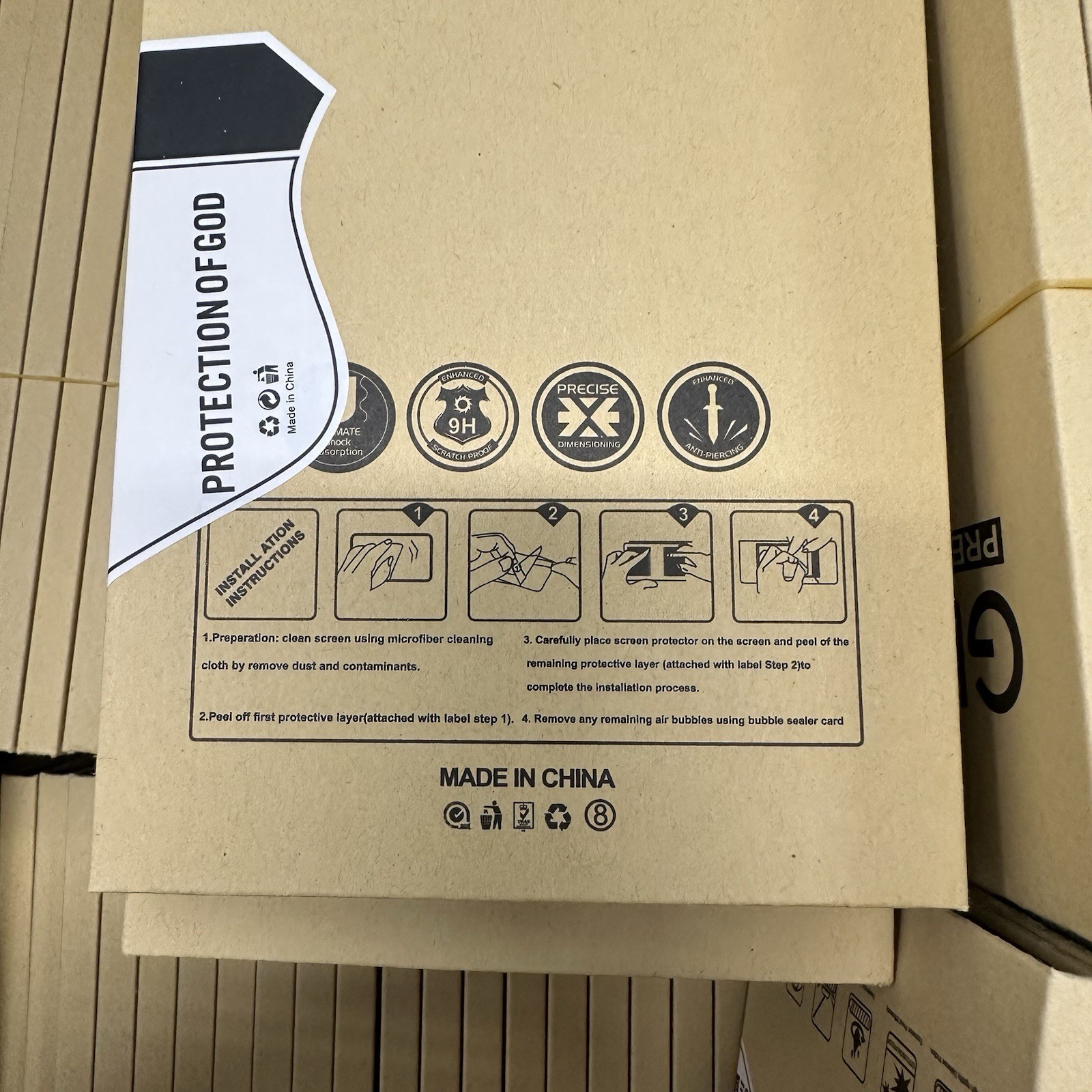 250 Units LOT Premium 9H Tempered Glass Screen Protector For Nintendo Switch