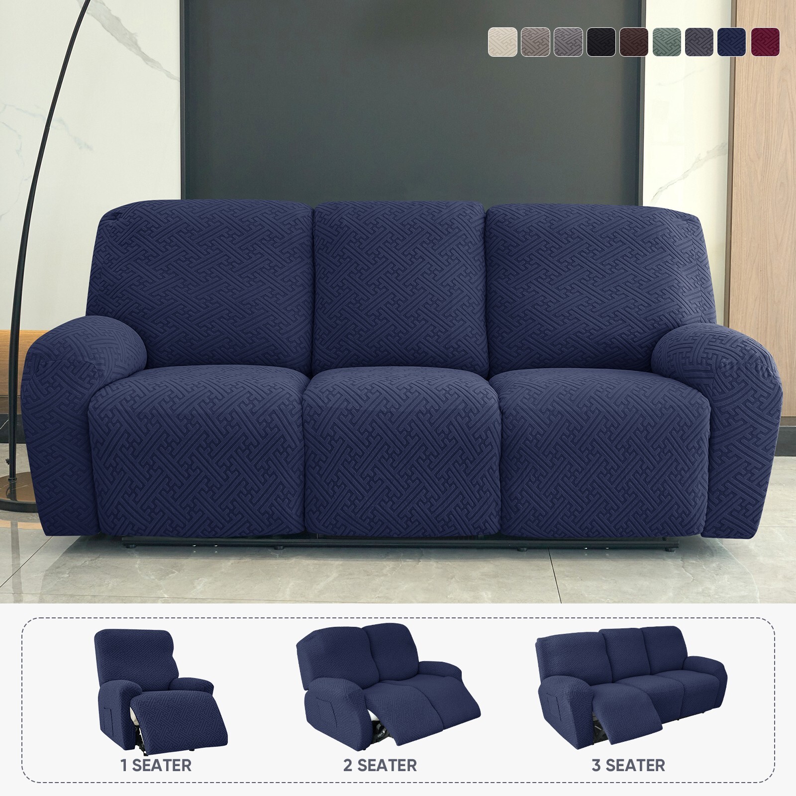 Recliner Sofa Covers Lazy Boy Relax Armchair Cover 1/2/3 Seater Sofa Protector