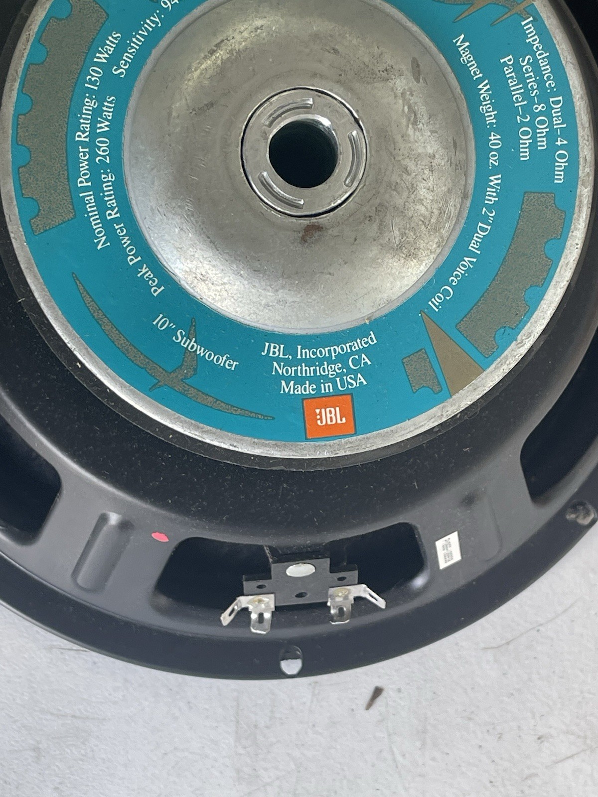 JBL GT102D Grand Touring Automotive Speaker 10" Subwoofer