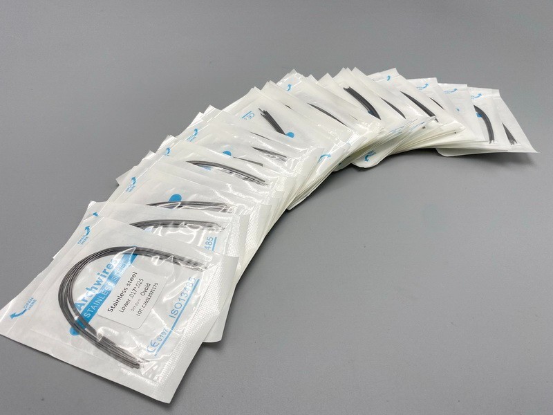 Dental Orthodontic Arch Wire NiTi Stainless Steel Ovoid/Natural Round Wires