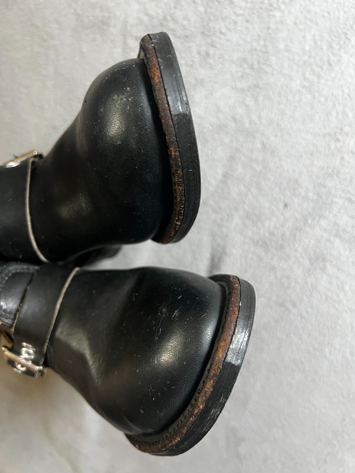 HARLEY-DAVIDSON Womens BOOTS 8 Black kazak Bicker low heel genuine leather shoes