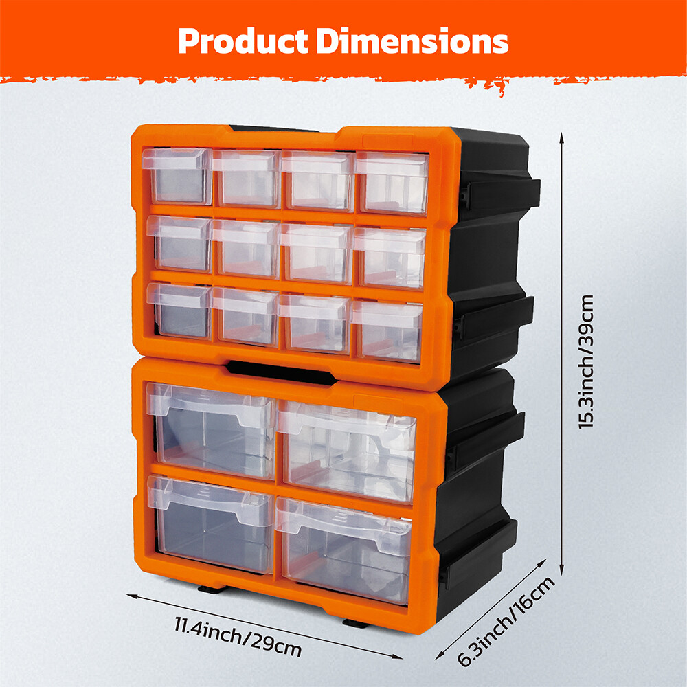 5/16/21 Drawers Storage Cabinet Tool Box Bin Chest Case Parts Organizer Divider