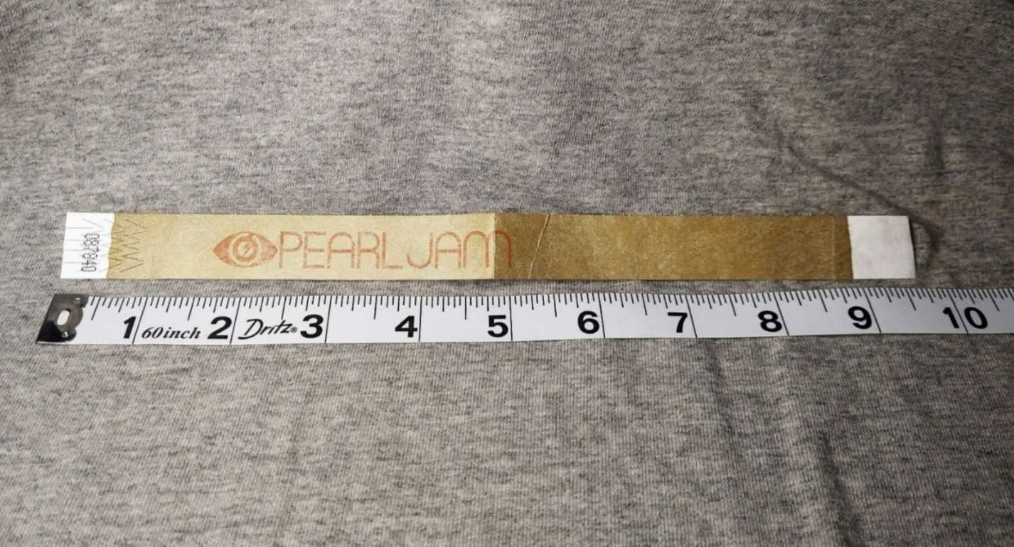 Pearl Jam Wristbands Lightning Bolt Tour 2013 Unused Official Bronze Vedder