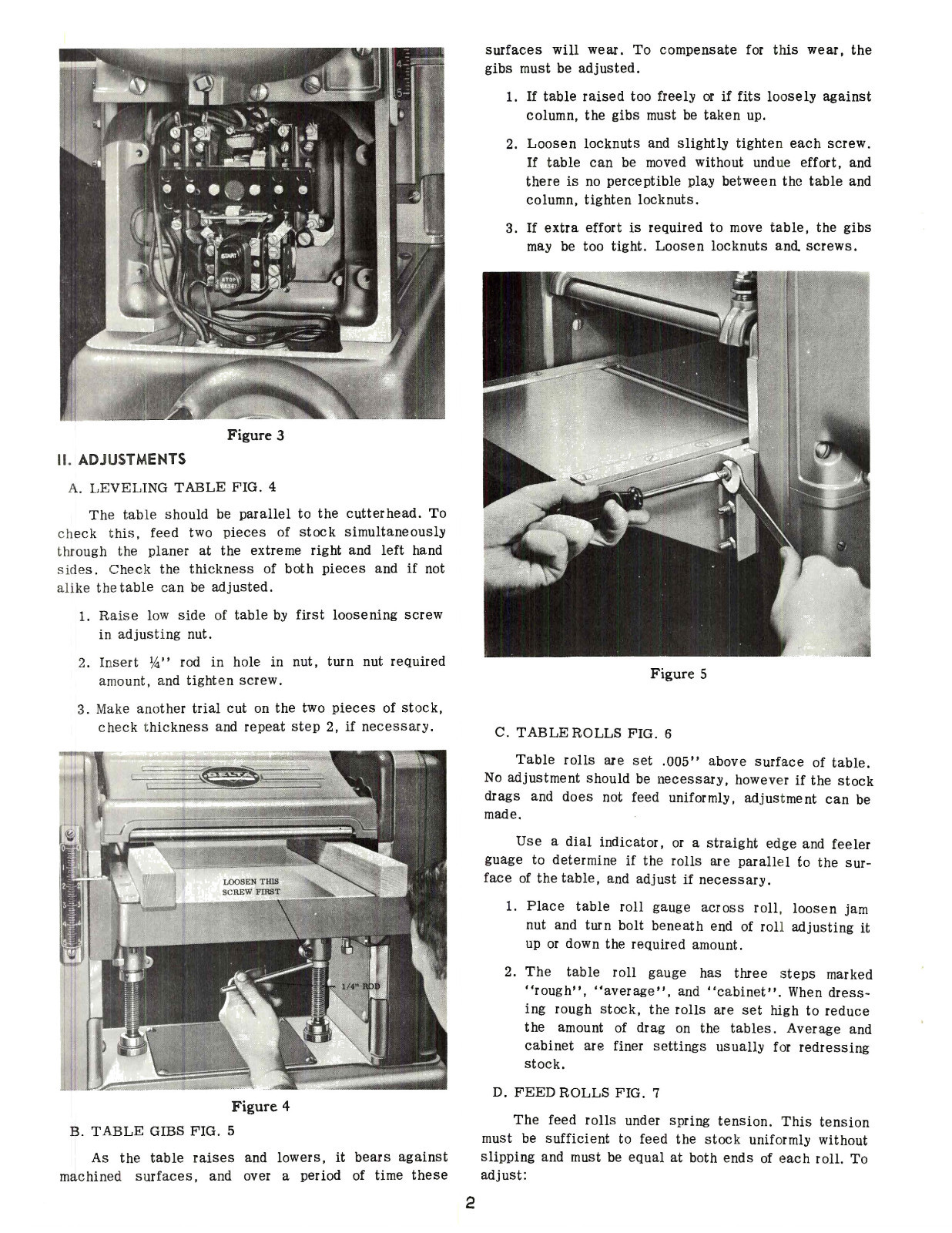 Delta Rockwell 13"x5" Wood Planer Instruction & Parts Manual *858