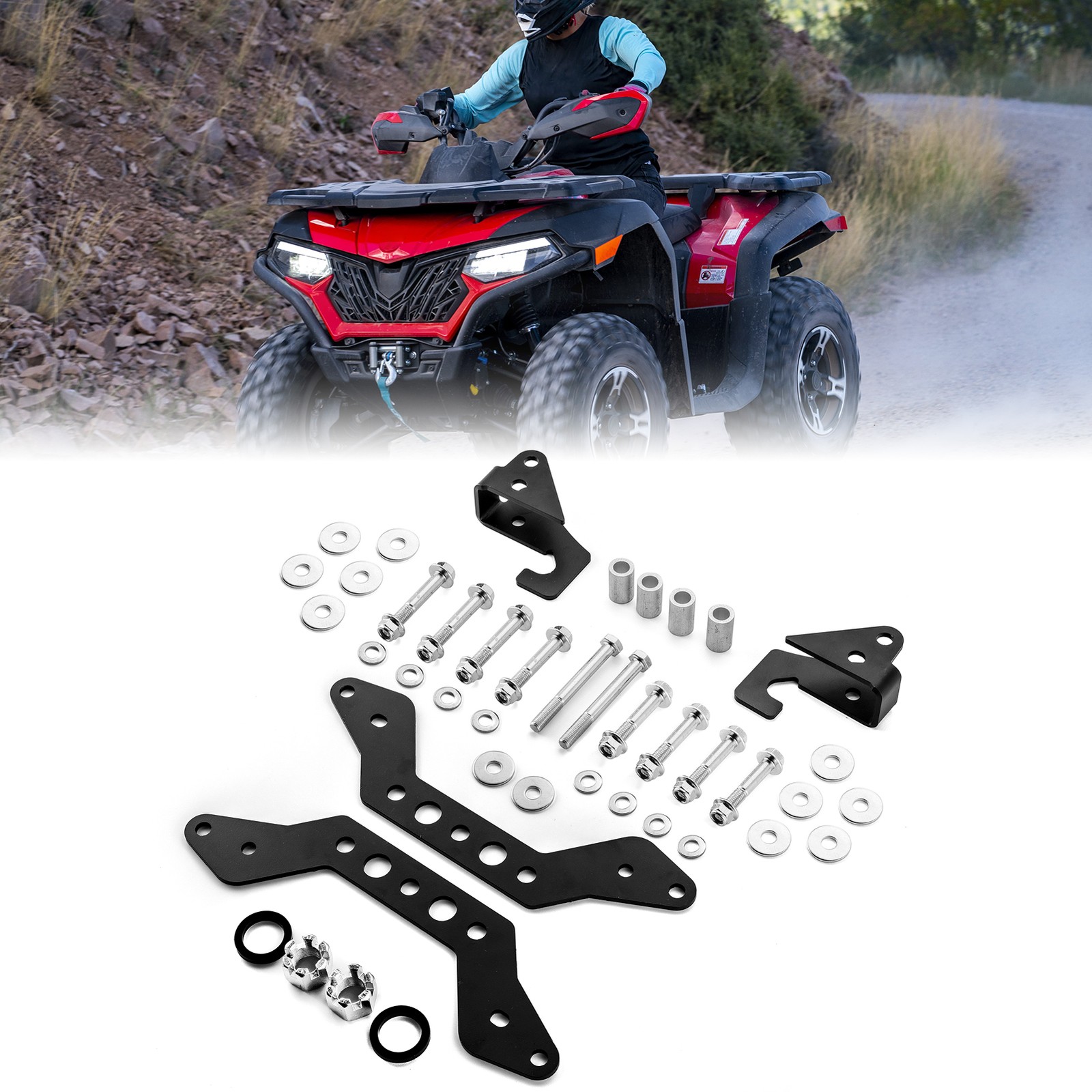 Heavy Duty Front & Rear 1.5" full Leveling Lift Kit For CFMOTO CForce 600 20-25