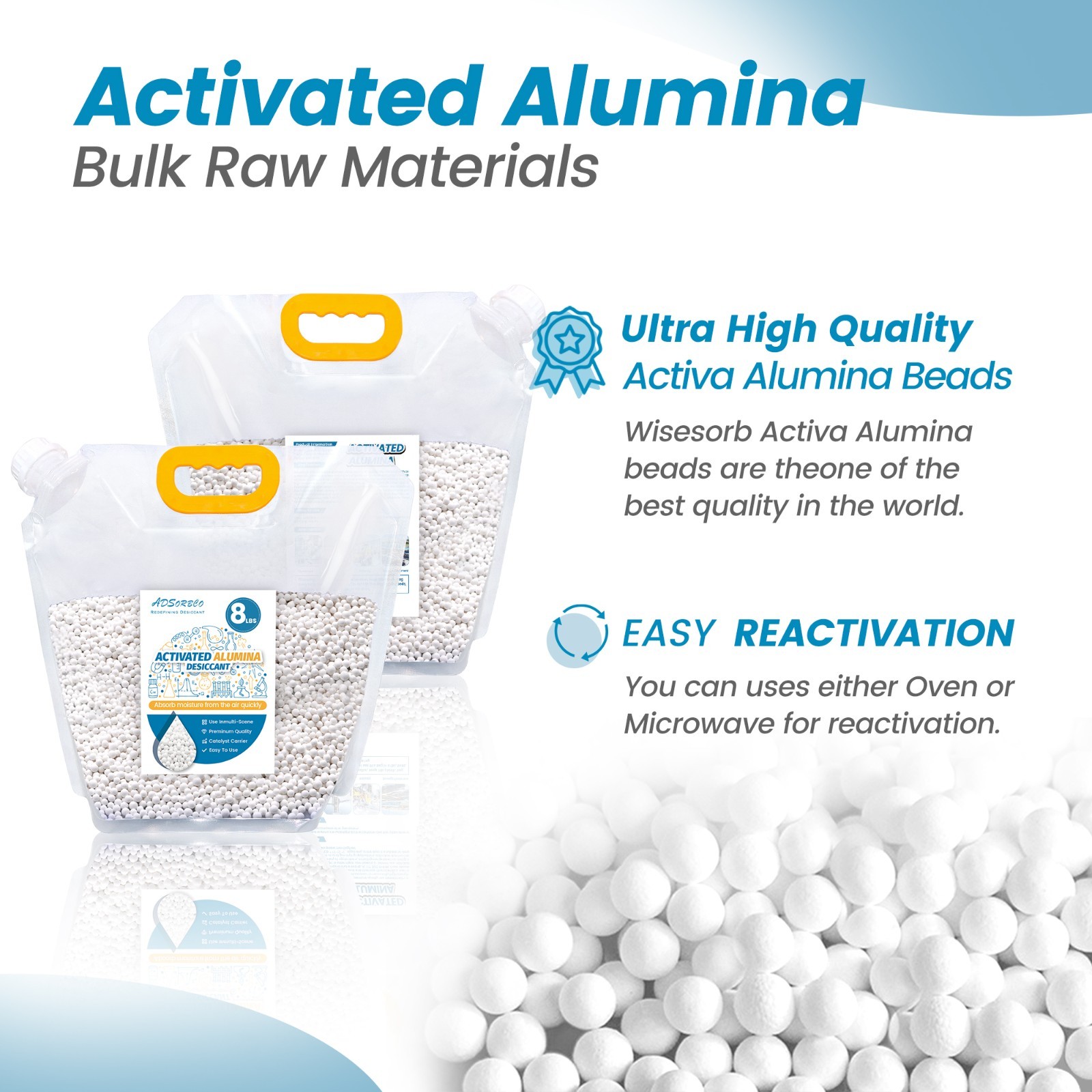 8 LBS Adsorbco Activated Alumina Desiccant