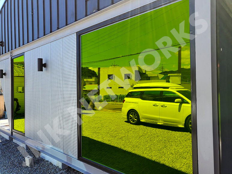 One Way Mirror Reflective Color UV Window Tint Film Home and Office (Purple)