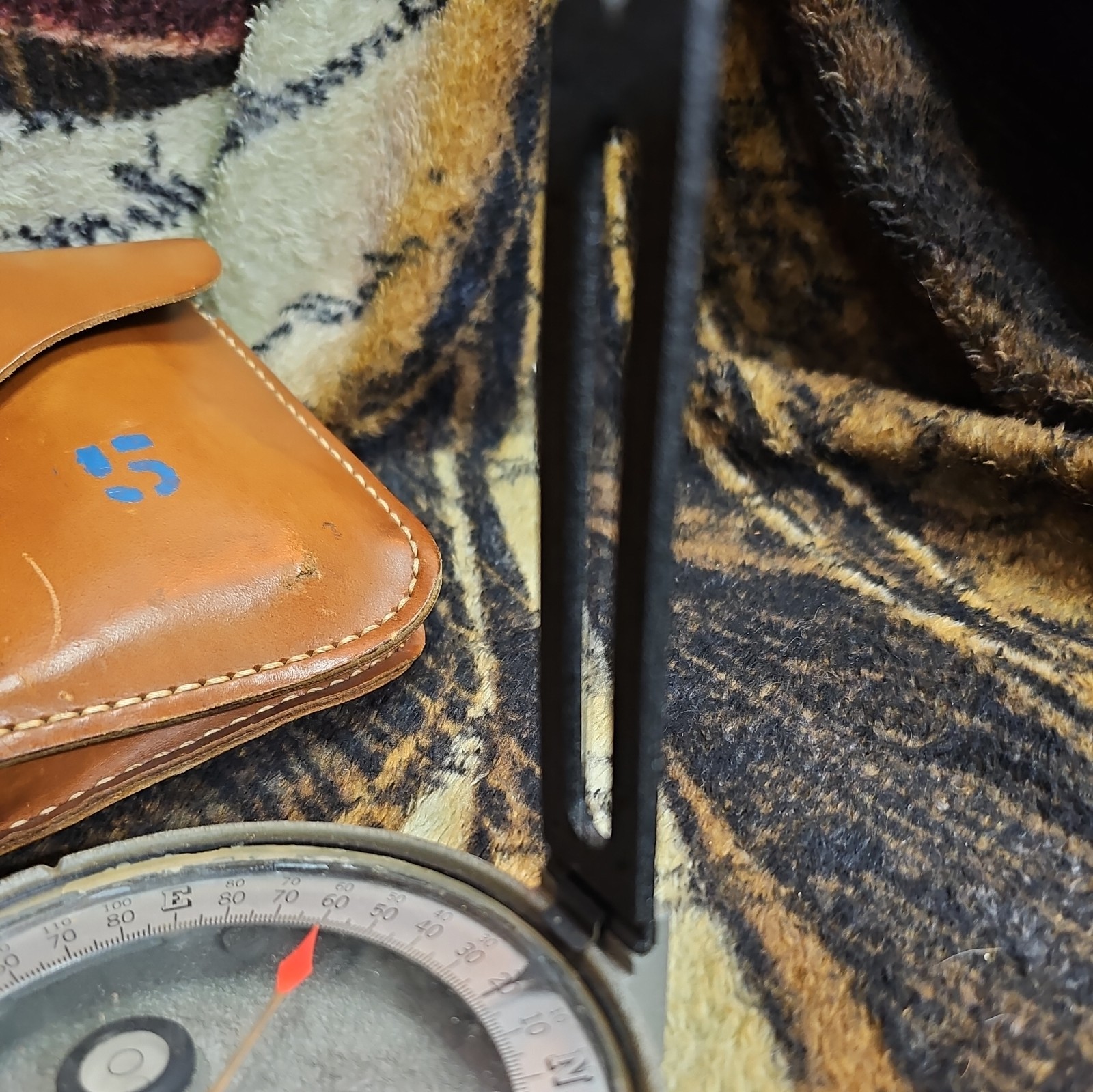 Vintage Antique Surveyors Compass Warren Knight Co Philadelphia PA W/pouch