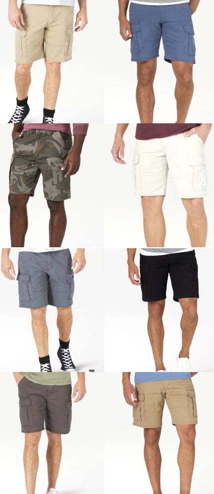 Men's Wrangler Cargo Shorts w Stretch Relaxed Fit CHOOSE SIZE 8 DIFFERENT COLORS