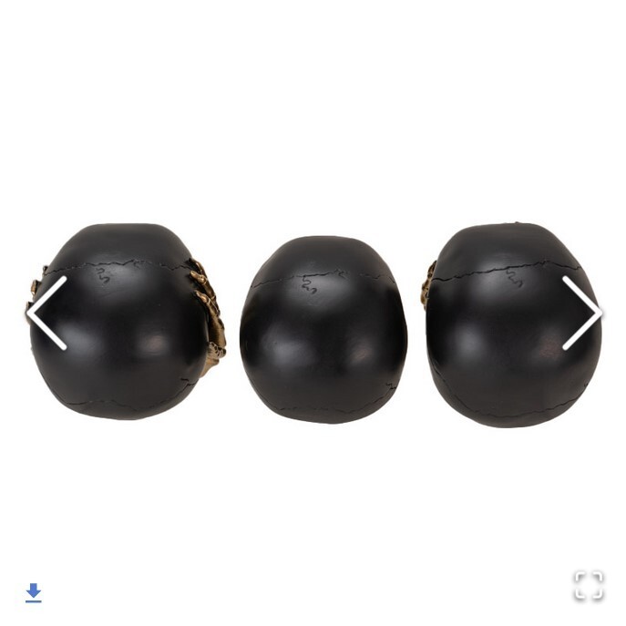 See Hear Speak No Evil Skull Set Figurine Statue