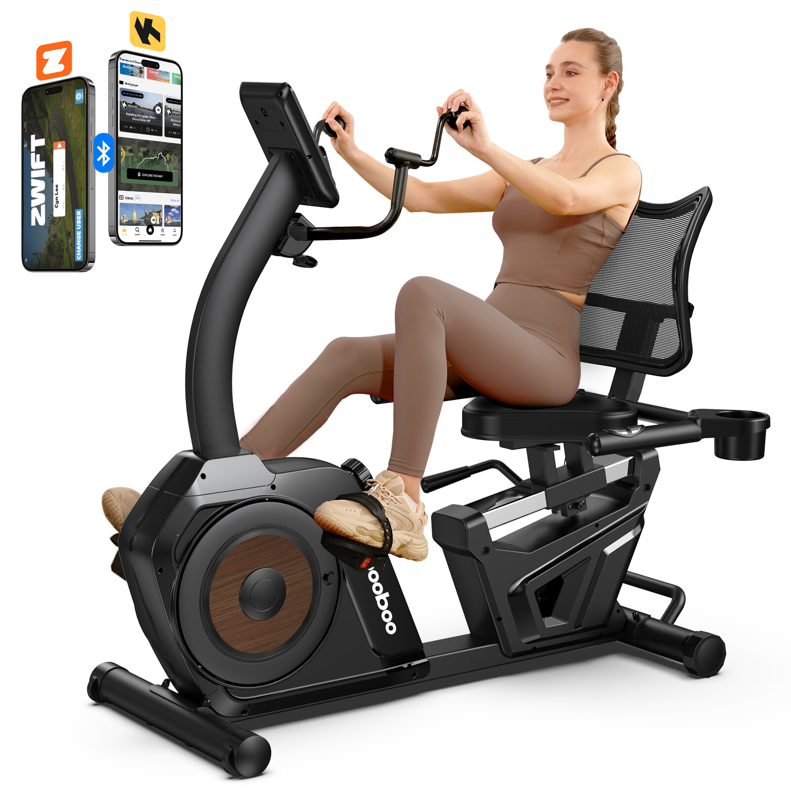 Recumbent Exercise Bike Dual Motion Arm Leg Exercisers for Senior Home Training