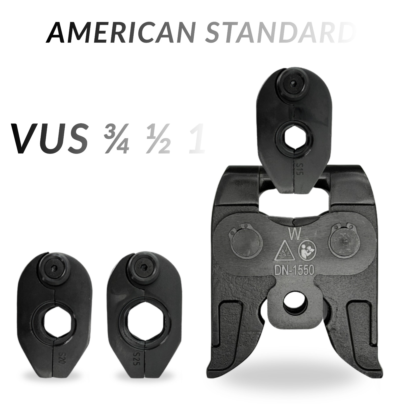 Universal Copper Pipe Press Jaw for US Standard Fittings 1/2”–1” Crimp Tool