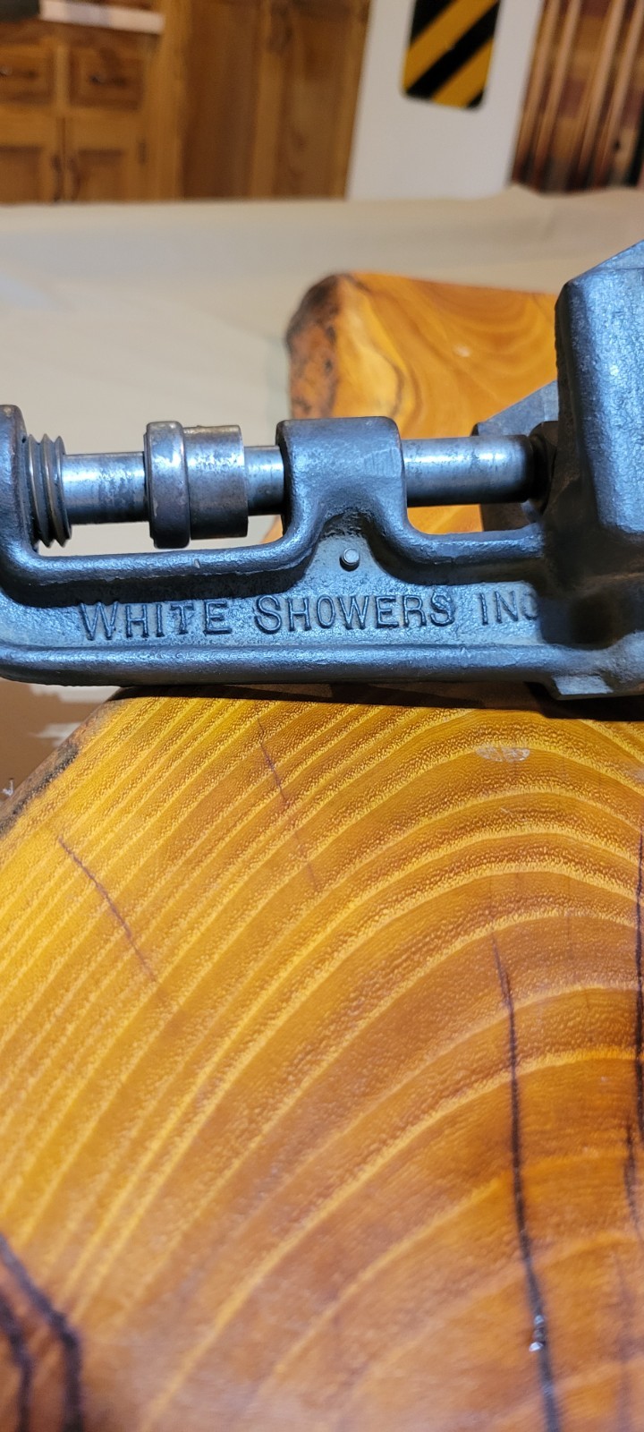 Ultra Rare Antique White Showers Inc Hand Crank Hot Tapping Tool Detroit,MI