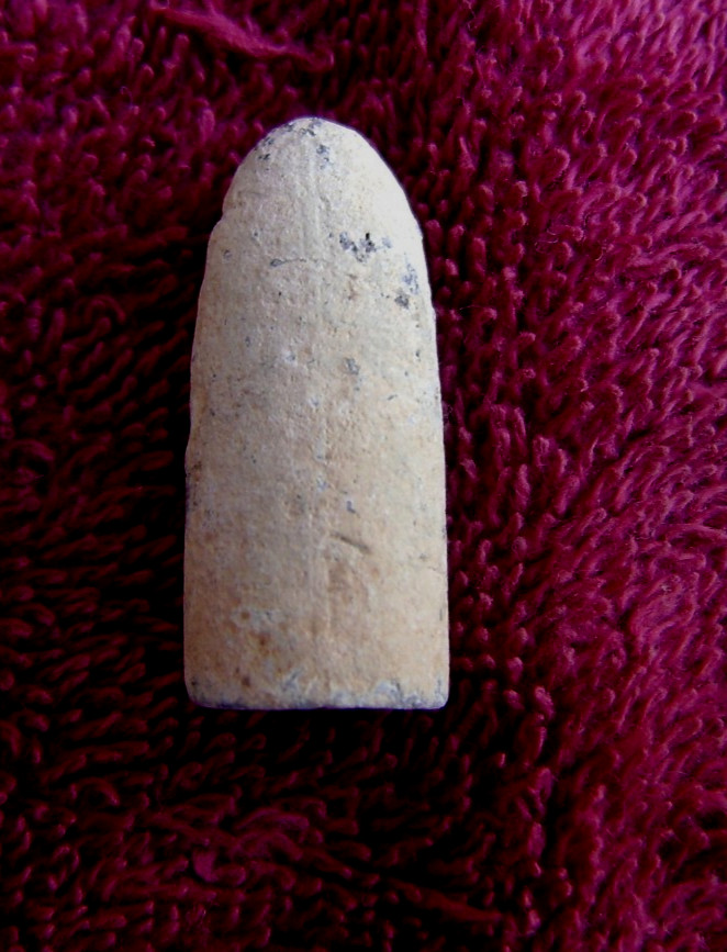 EXCAVATED & DROPPED CONFEDERATE .52 CALIBER GREENE BULLET (SHILOH)