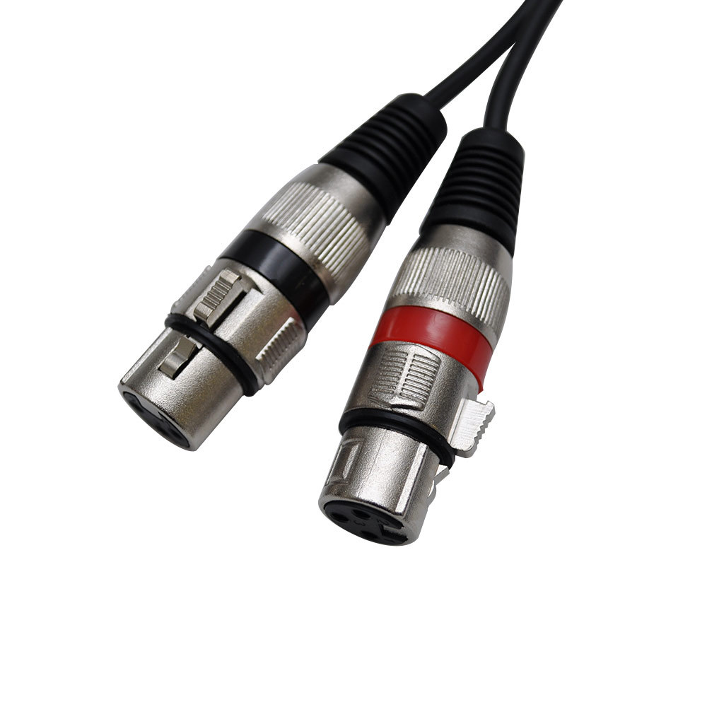 Seismic Audio - Dual XLR Female to Dual RCA Male 5' Patch Cable - 5' Patch Cord