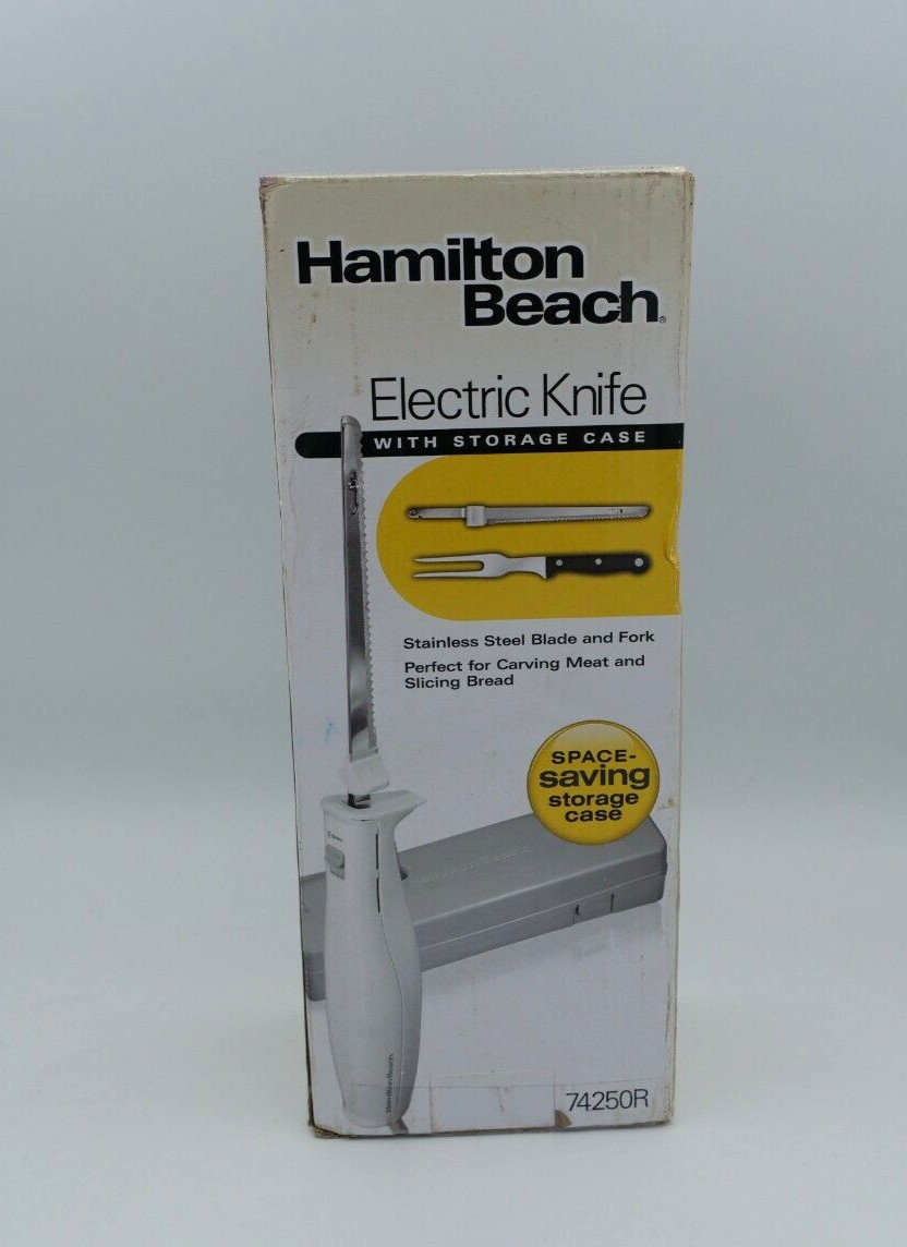 Hamilton Beach Electric Knife Set Carving Kit w/Hard Case 74250R