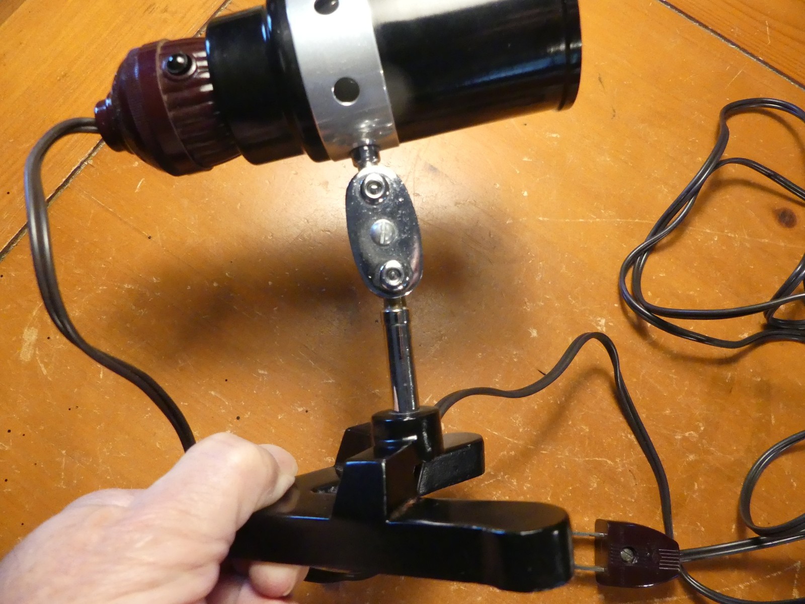 Vintage Sans & Streiffe Microscope Illuminator Light – Japan Bakelite Lamp Stand