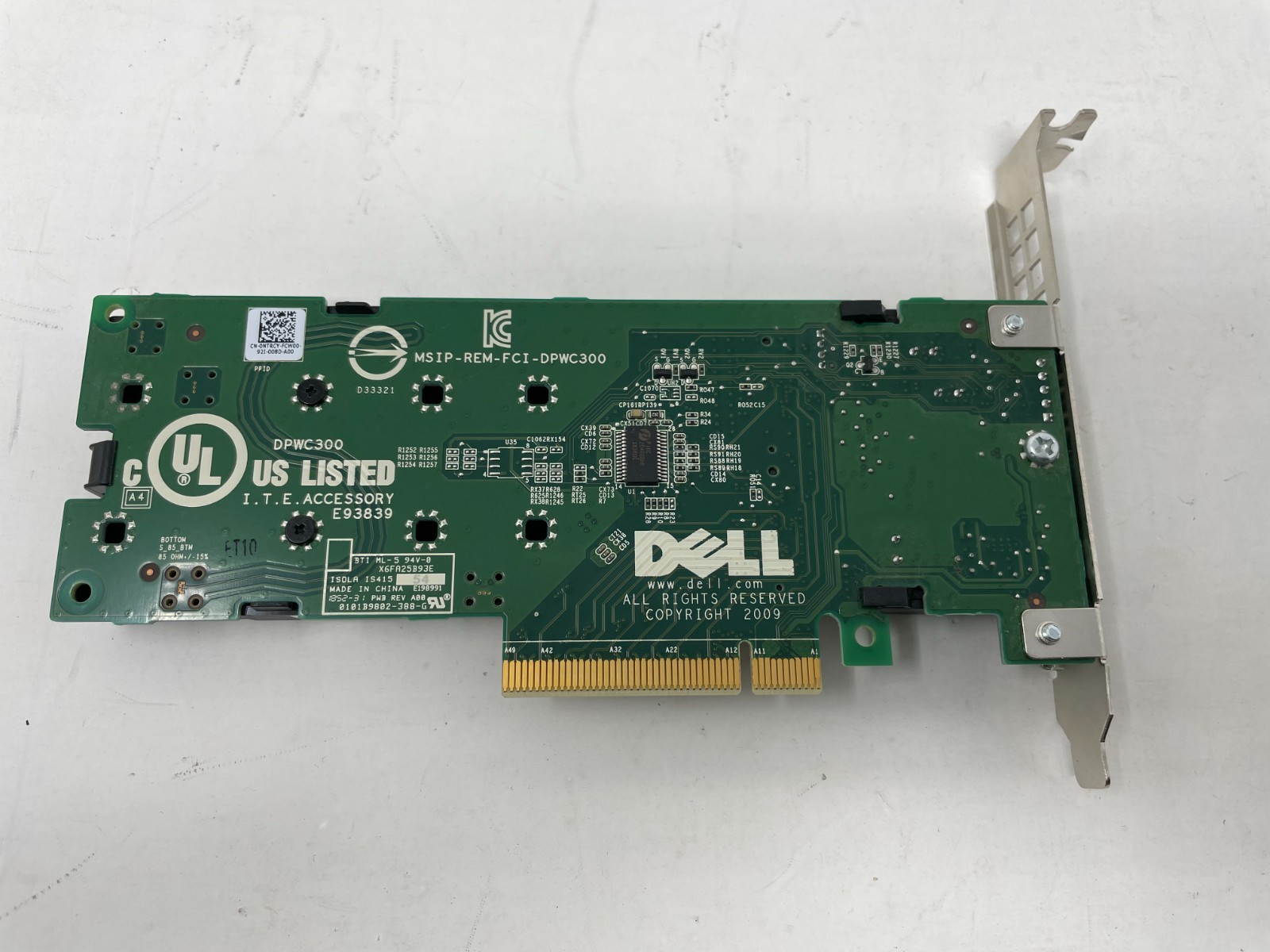 Dell DPWC300 M.2 PCIe Solid State Drive Storage Adapter Card