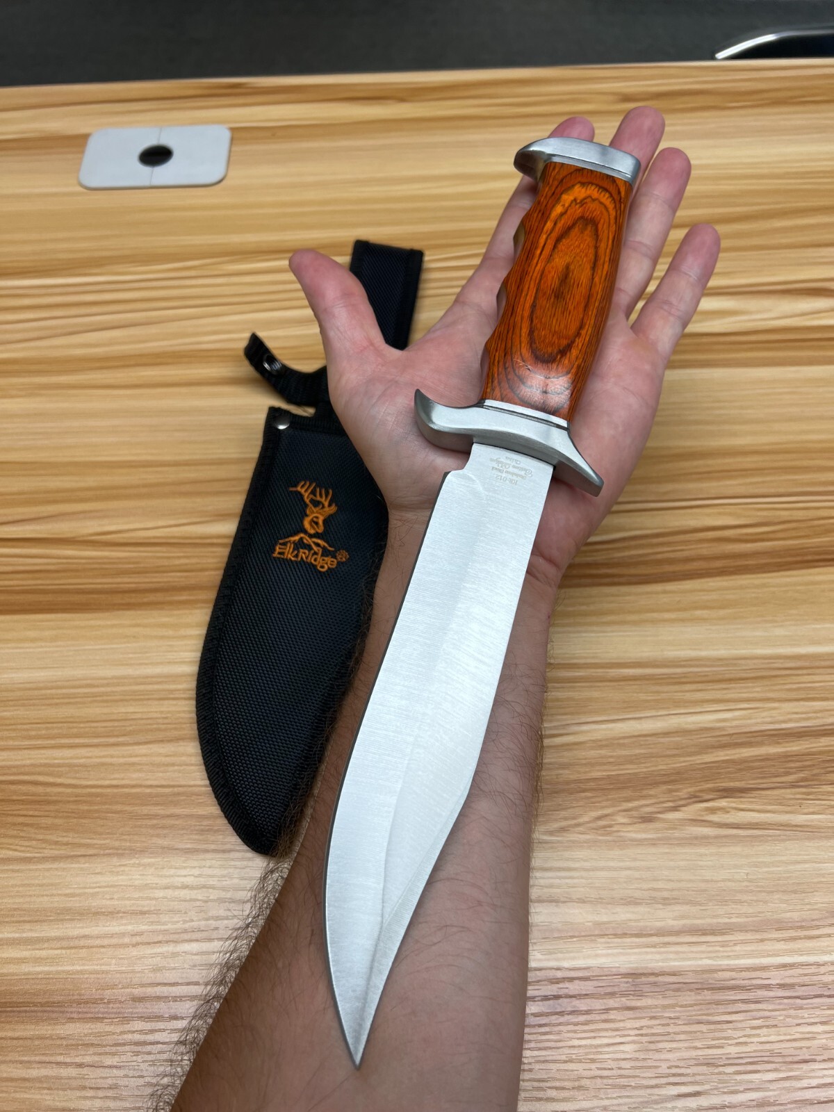 12" ELK RIDGE SURVIVOR TACTICAL HUNTING SURVIVAL KNIFE w/ SHEATH Full tang