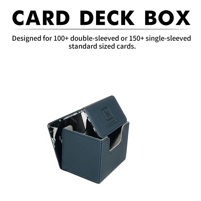 Card Deck Box Fit for MTG Deck Box with Black Card Dividers, 4 Pack COMBO