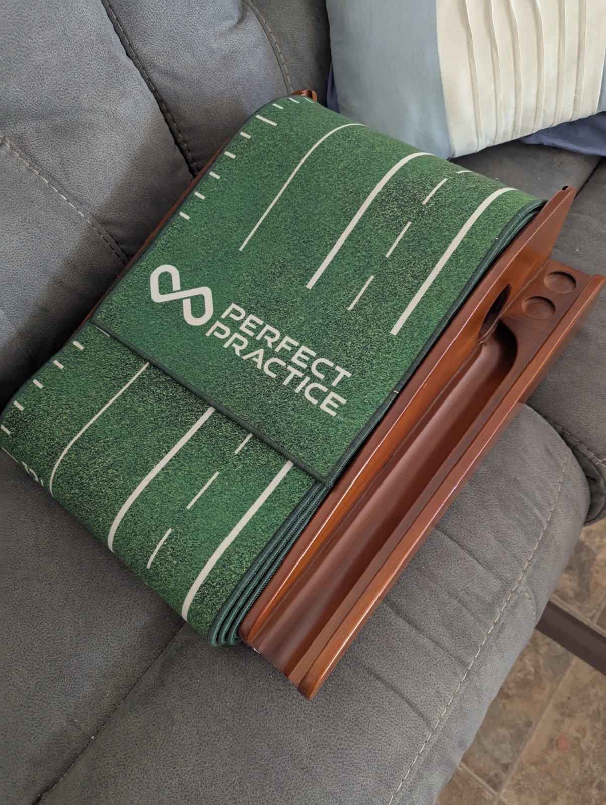 Perfect Practice 15' Heavy Mat Putting Green Simulator Golf