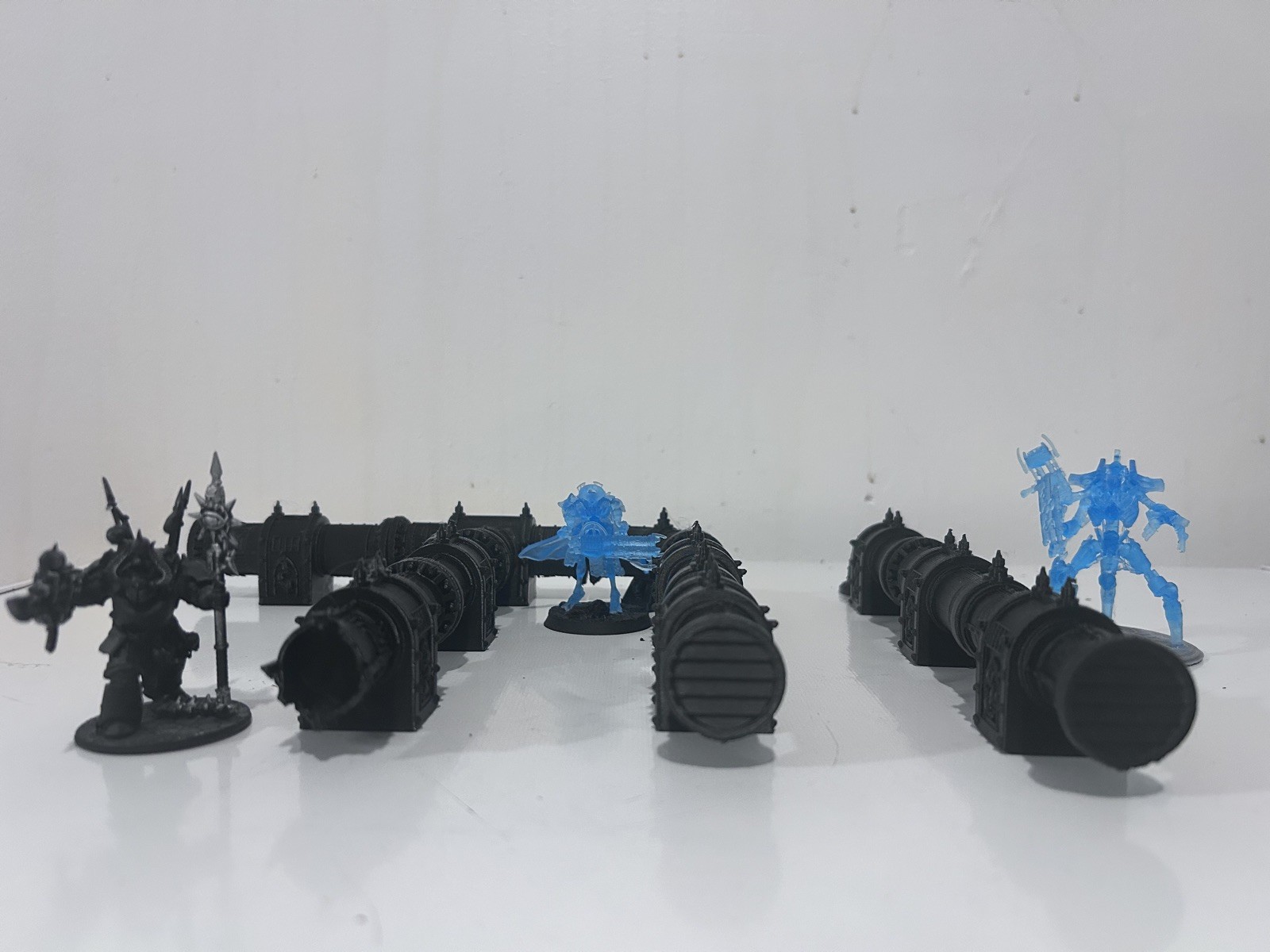 WARHAMMER 40K, NECROMUNDA, SCENERY TERRAIN FACTORY PIPE SYSTEM