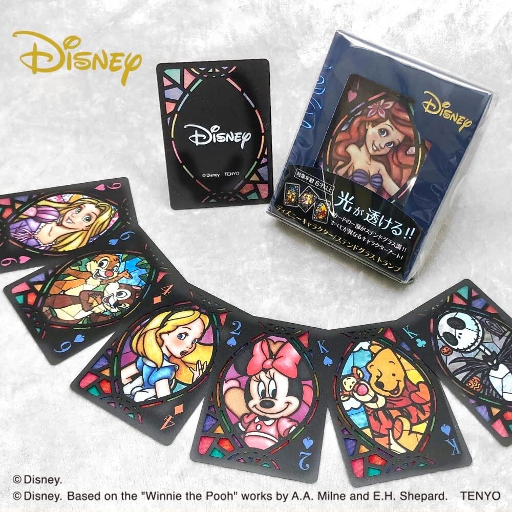Disney Characters Stained Glass Playing Cards /SHIP FROM USA